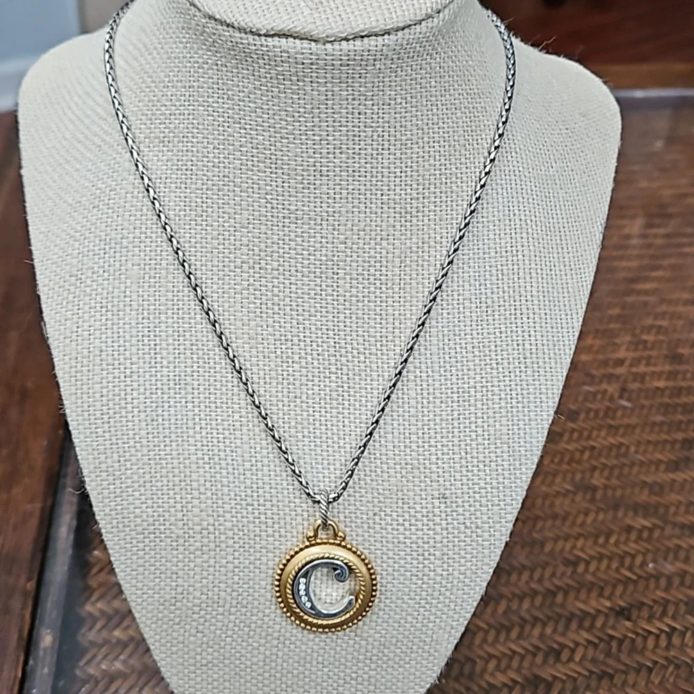 Brighton necklace and letter "c" pendant - Picture 3 of 5